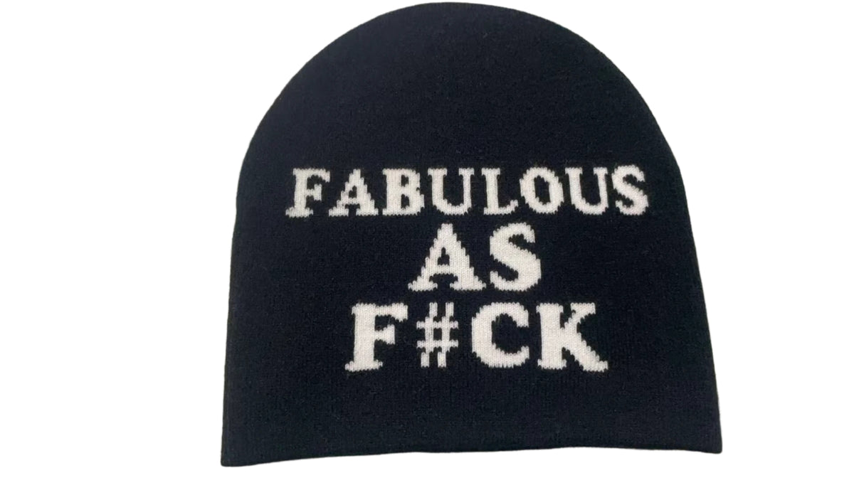FABULOUS AS F#CK JACQUARD BEANIE