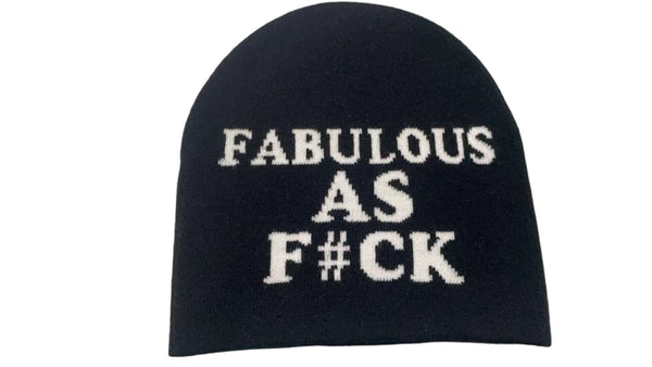 FABULOUS AS F#CK JACQUARD BEANIE