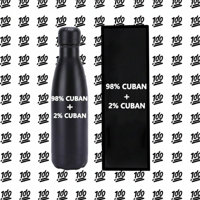 98% CUBAN + 2% CUBAN BOTTLE (cien por ciento)
